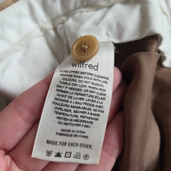 Wilfred high waisted wide leg linen bland pants - Picture 4 of 10